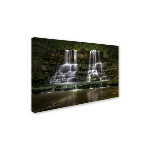 Abbas Ali Amir 'Waterfall' Canvas Art,30x47